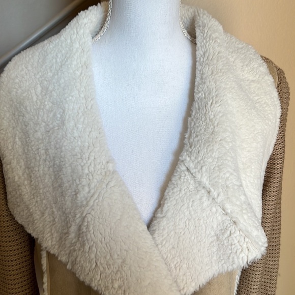 Knox rose faux suede open knit jacket - Picture 3 of 11